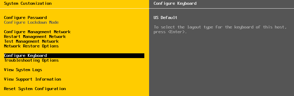 Configuring ESXi Direct Console User Interface (DCUI)